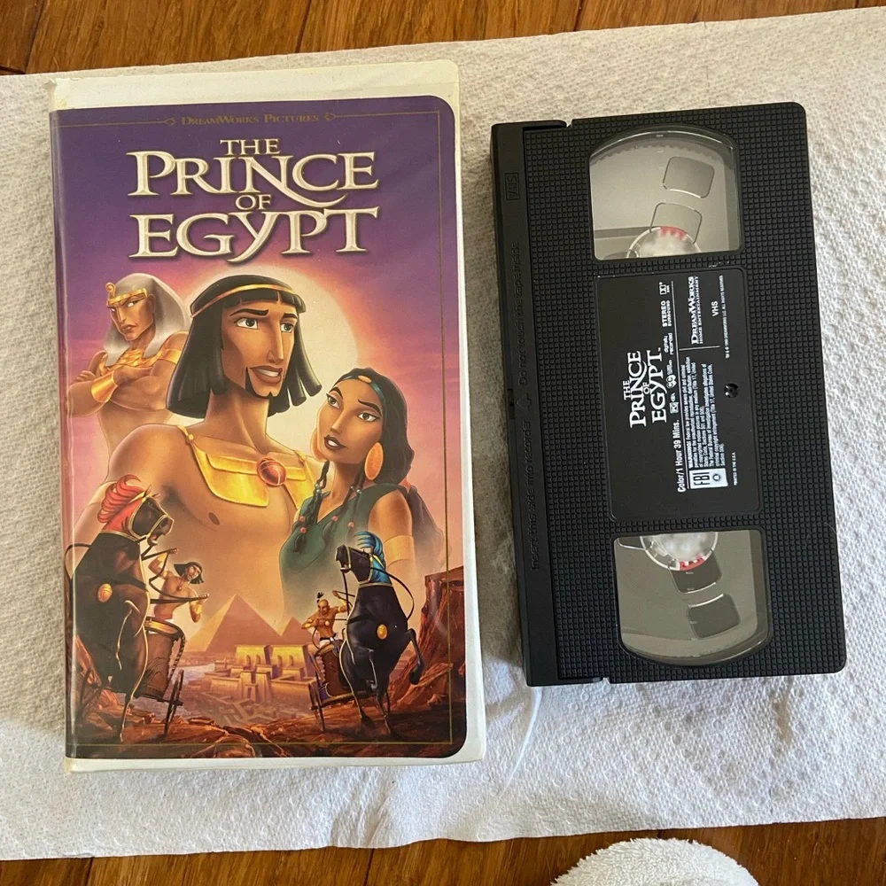 Dreamworks The Prince of Egypt VHS - Black and Purple
